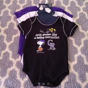 Colorado Rockies baseball onesies